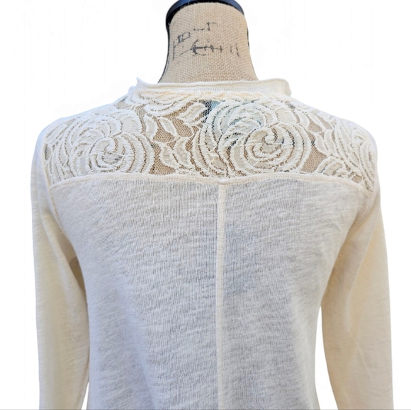 Cynthia Rowley Elegant Cream Lace Women's Top, Size M. - Picture 5 of 7